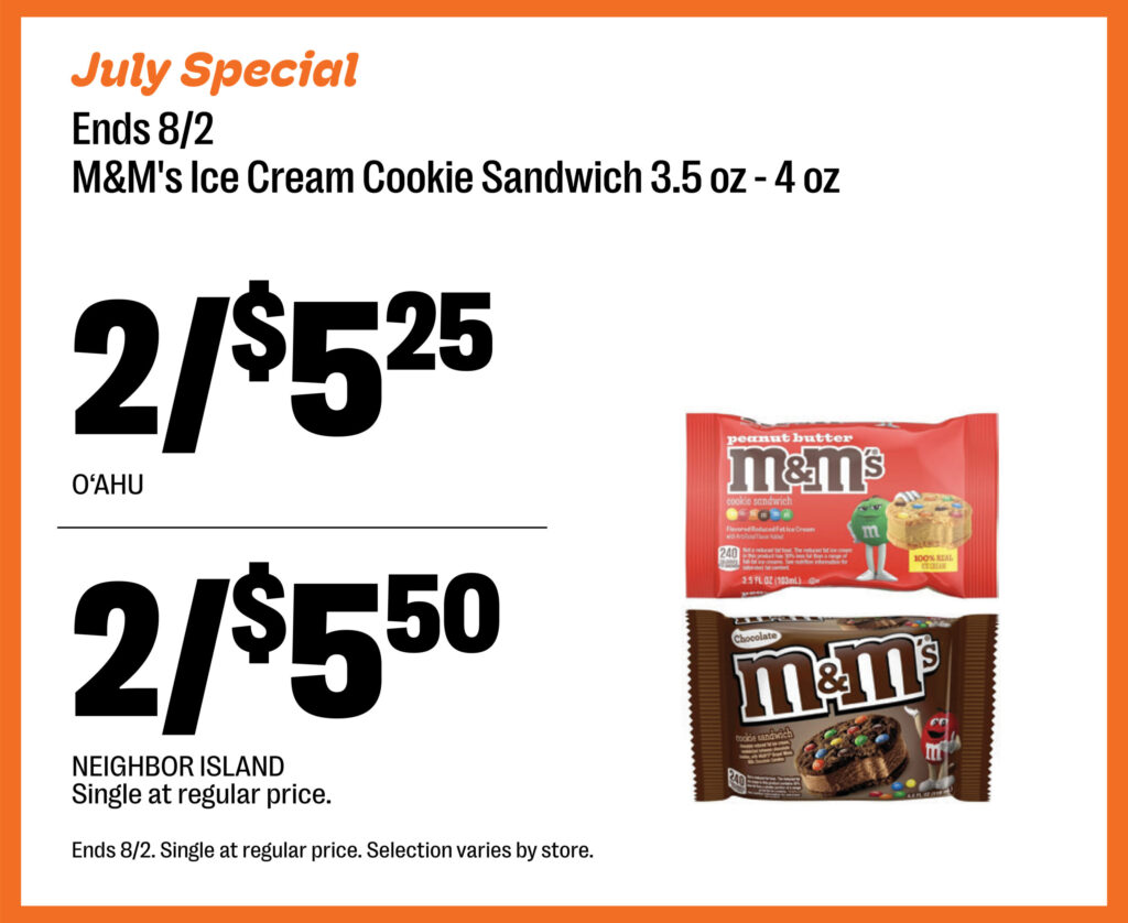 M&M Ice Cream Cookie Sandwich