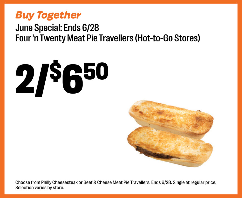 Four 'n Twenty Meat Pie Travellers