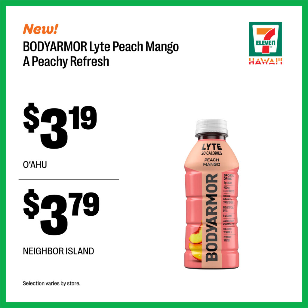 BODYARMOR Lyte Peach Mango